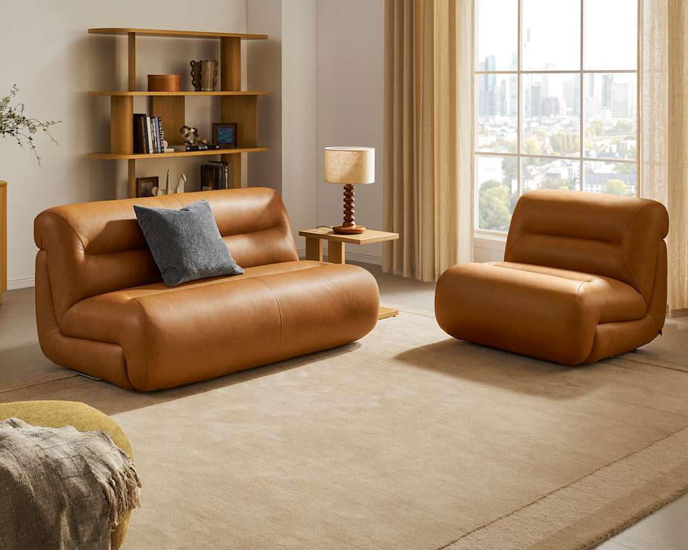 Tovi-Leather-2-Seater-Armless-Sofa-MochaE2808B-Set_1